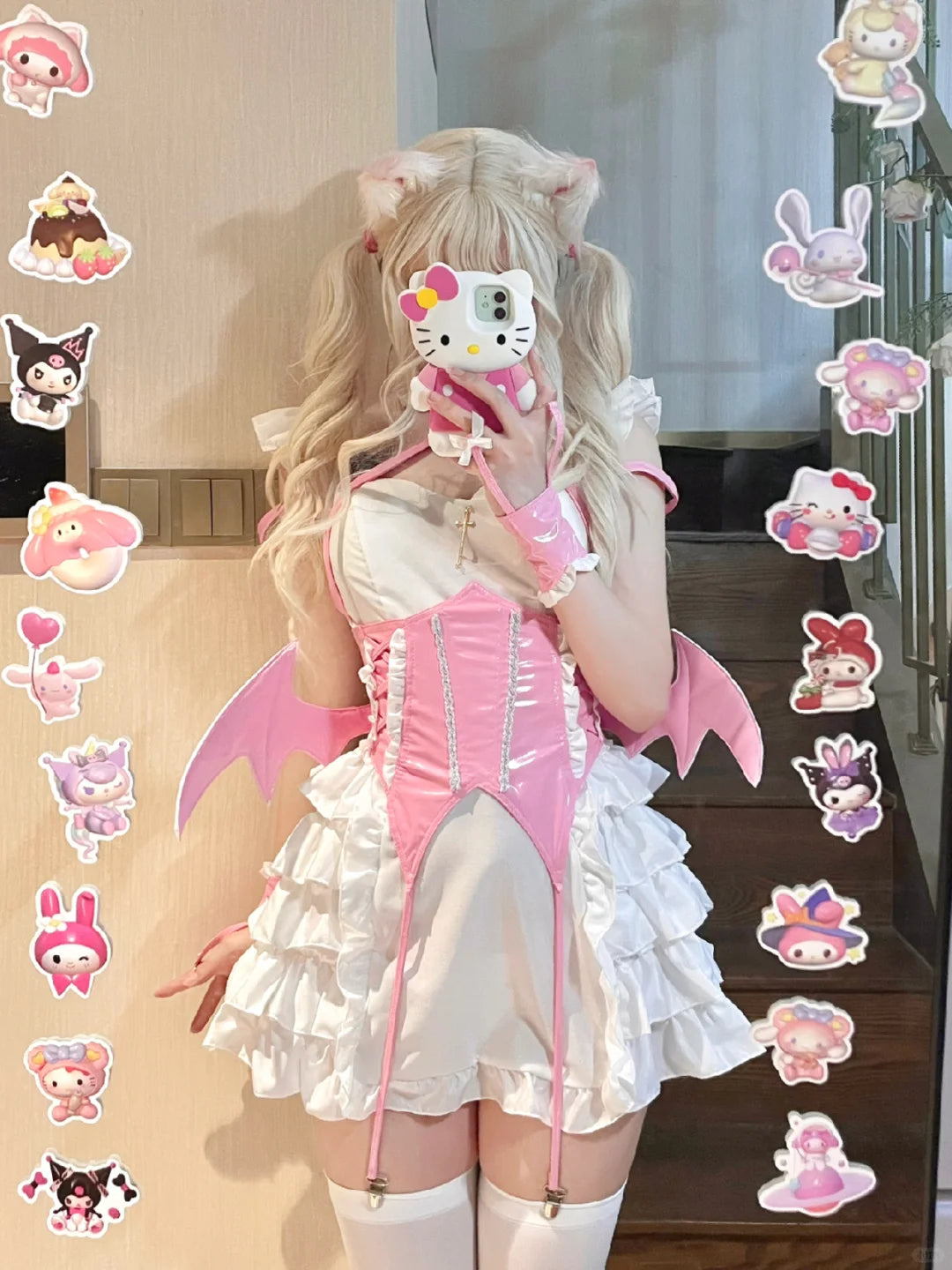 Serendipity Succubus Devil Halloween Black Pink Cosplay Dress Sugarplum Store Serendipity Succubus Devil Halloween Black Pink Cosplay Dress Sugarplum Store