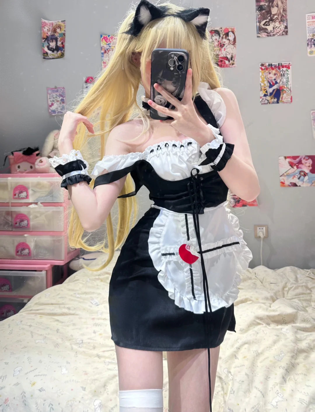 Sexy Bleeding Heart Corset Black White Cosplay Maid Dress – Sugarplum Store Sexy Bleeding Heart Corset Black White Cosplay Maid Dress – Sugarplum Store