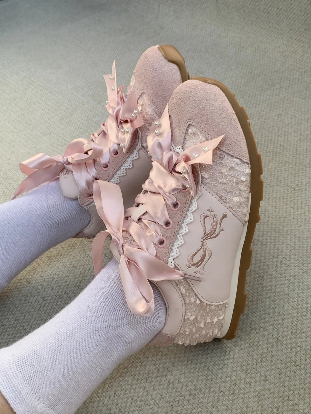 Puffy Sheep Running Angel Sneakers Shoes - Sugarplum Store