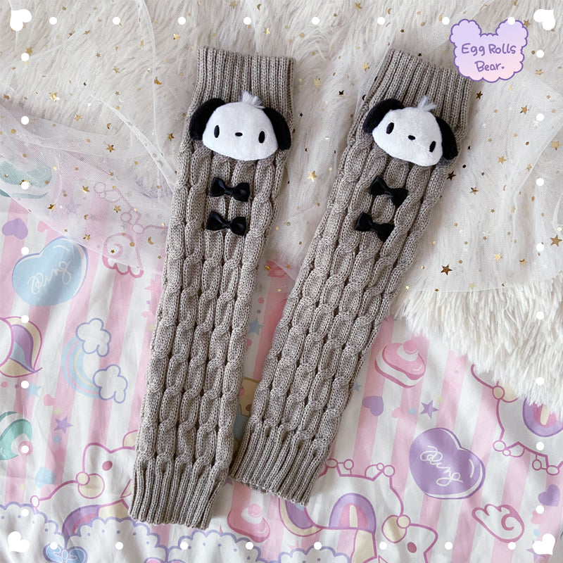 Kitty Purple Devil Melody Cinnamon Dog Winter Arm Leg Warmers - Sugarplum Store