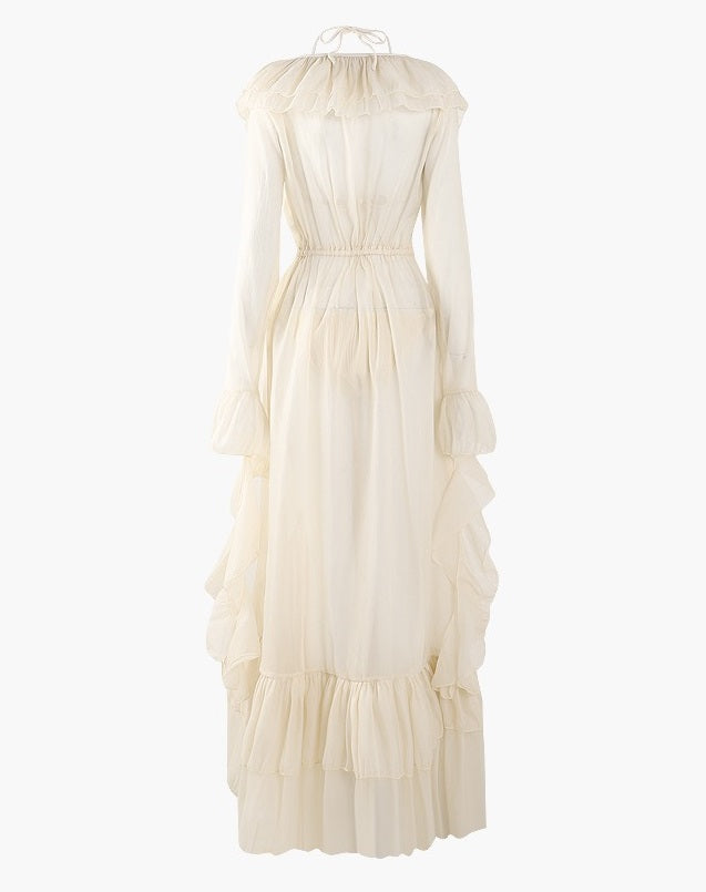 Masked Cat Sanya Pink & Cream Bikini Outwear Set Swimsuit - Sugarplum Store