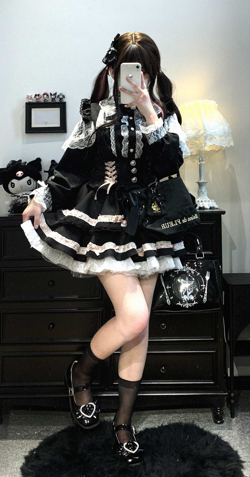 Kitten Bullet Radio Idol Plaid Suspender Skirt