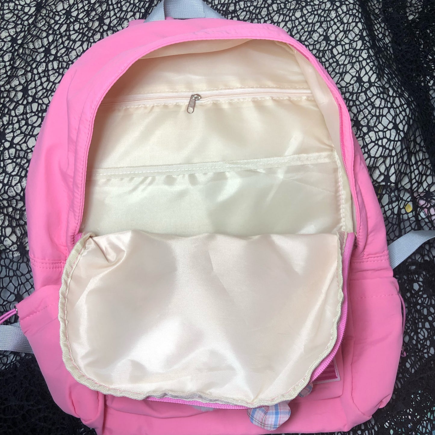 Kitty Cat Pink Cartoon Y2k Star School Backpack Bag - Sugarplum Store