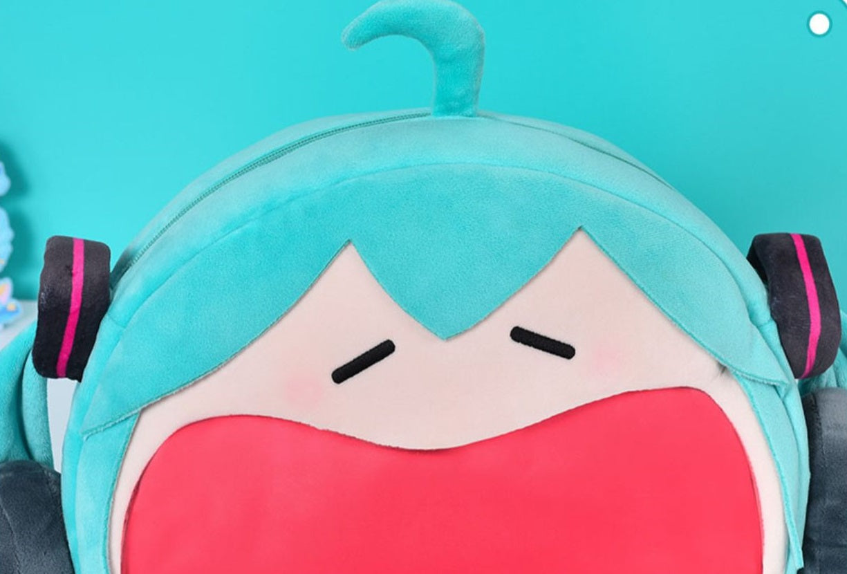 Smile Green & Sakura Miku Pink Backpack Messenger Bag - Sugarplum Store
