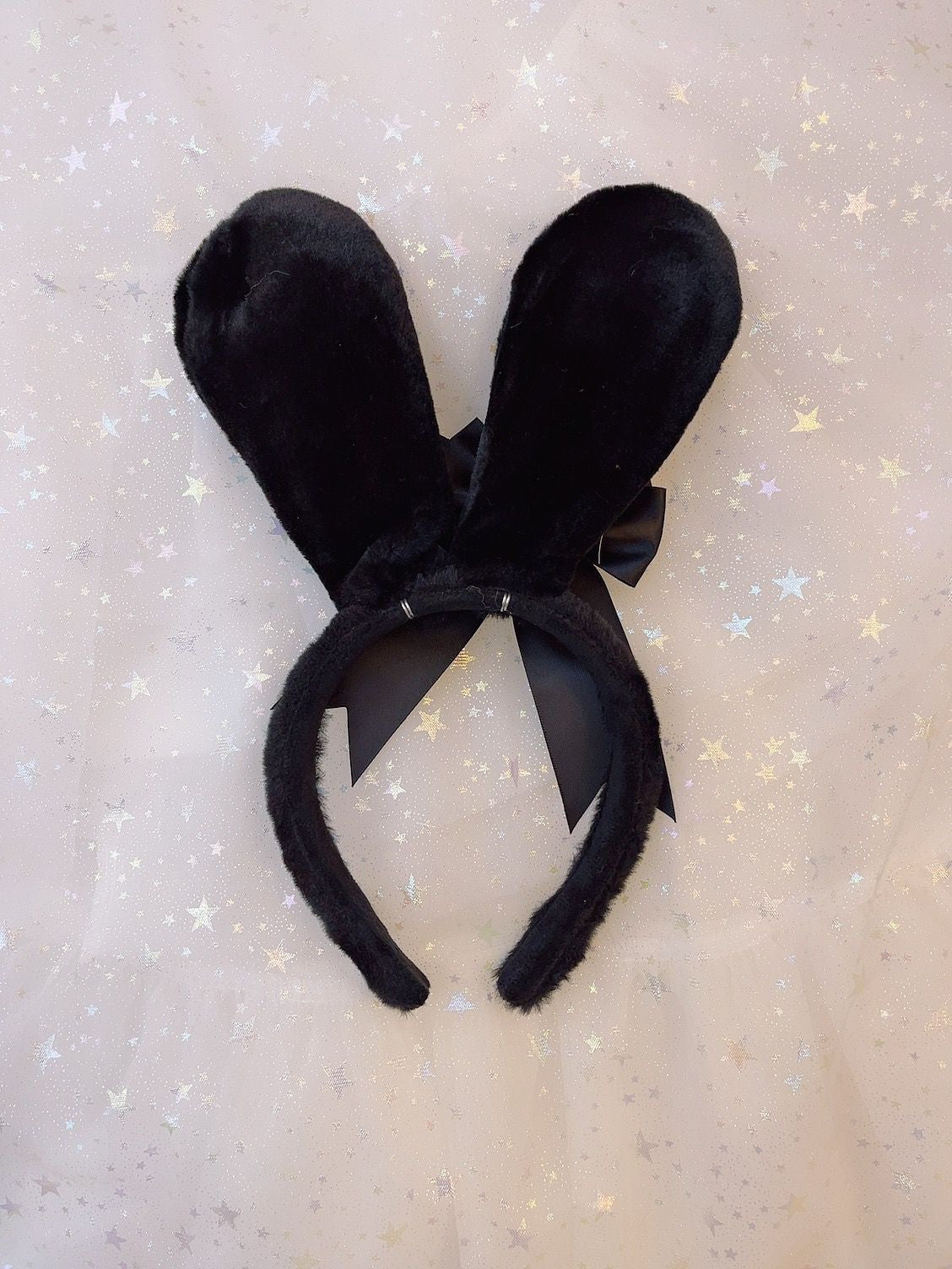 Sweetheart Princess Plush Rabbit Ears Diamond Heart Winter Hairband Headband - Sugarplum Store