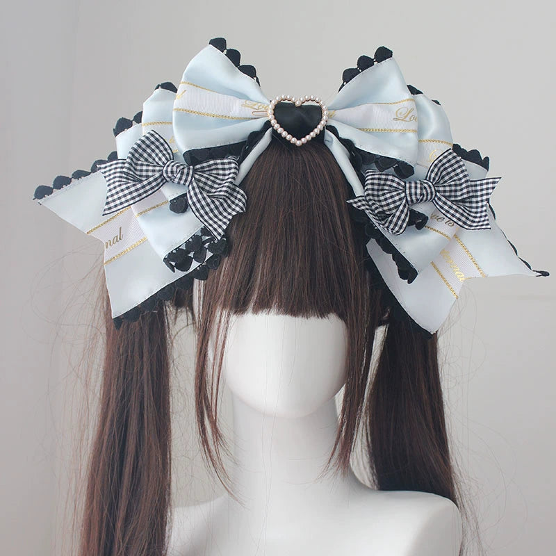 Dreaming In Full Color Lolita Crown Bow Hair Band Hair Accessories - Sugarplum Store
