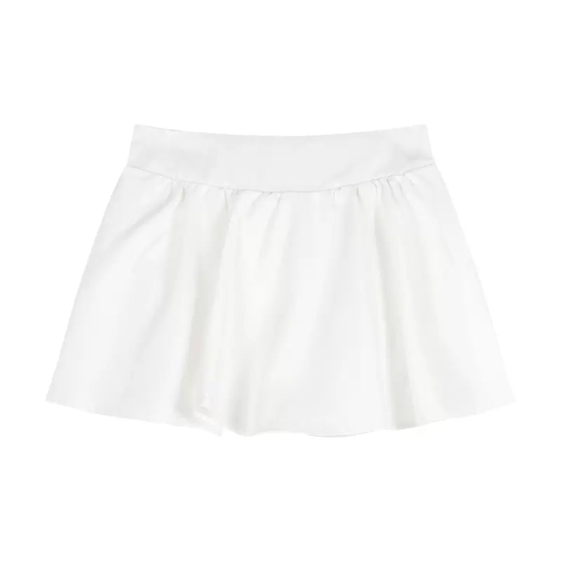 Kiki Little Cherry Red Black Blue Top & Skirt Two Piece Set - Sugarplum Store