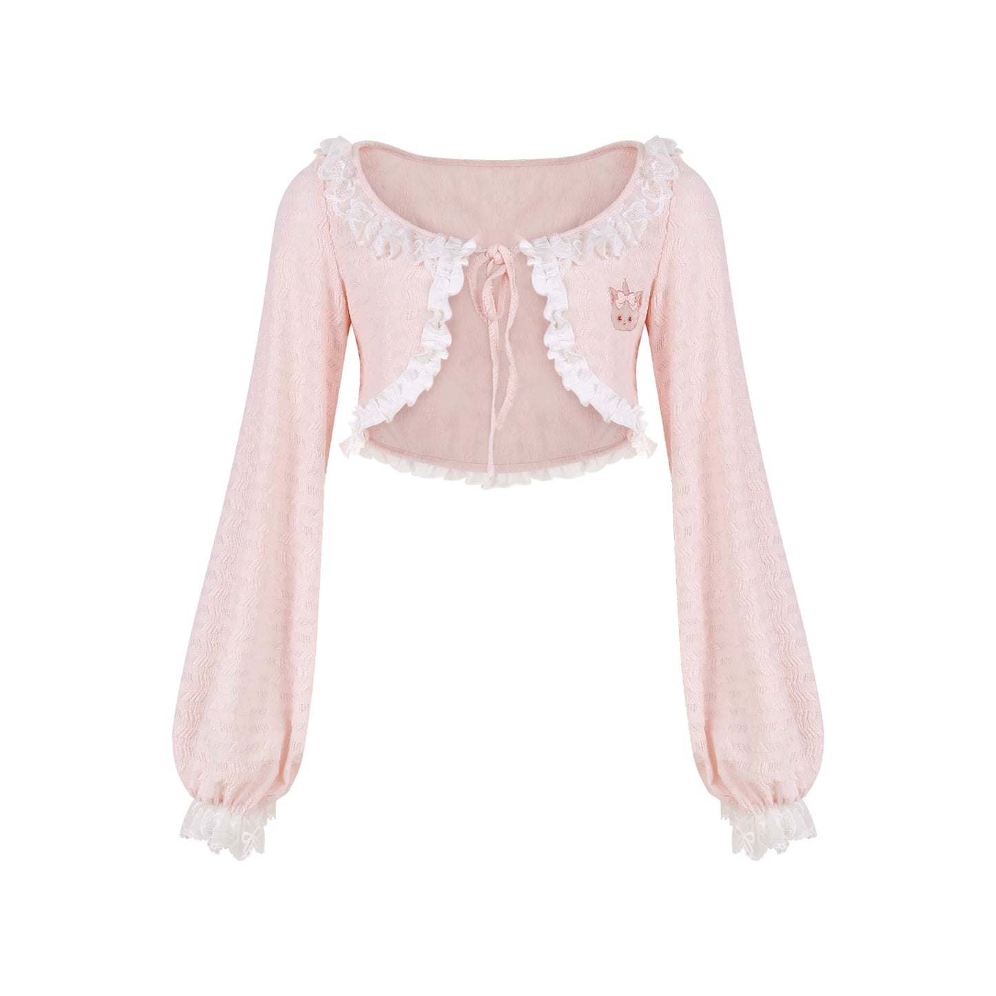 Serendipity Pudding Kitten Cami Suspender Skirt Cardigan Three Piece Set
