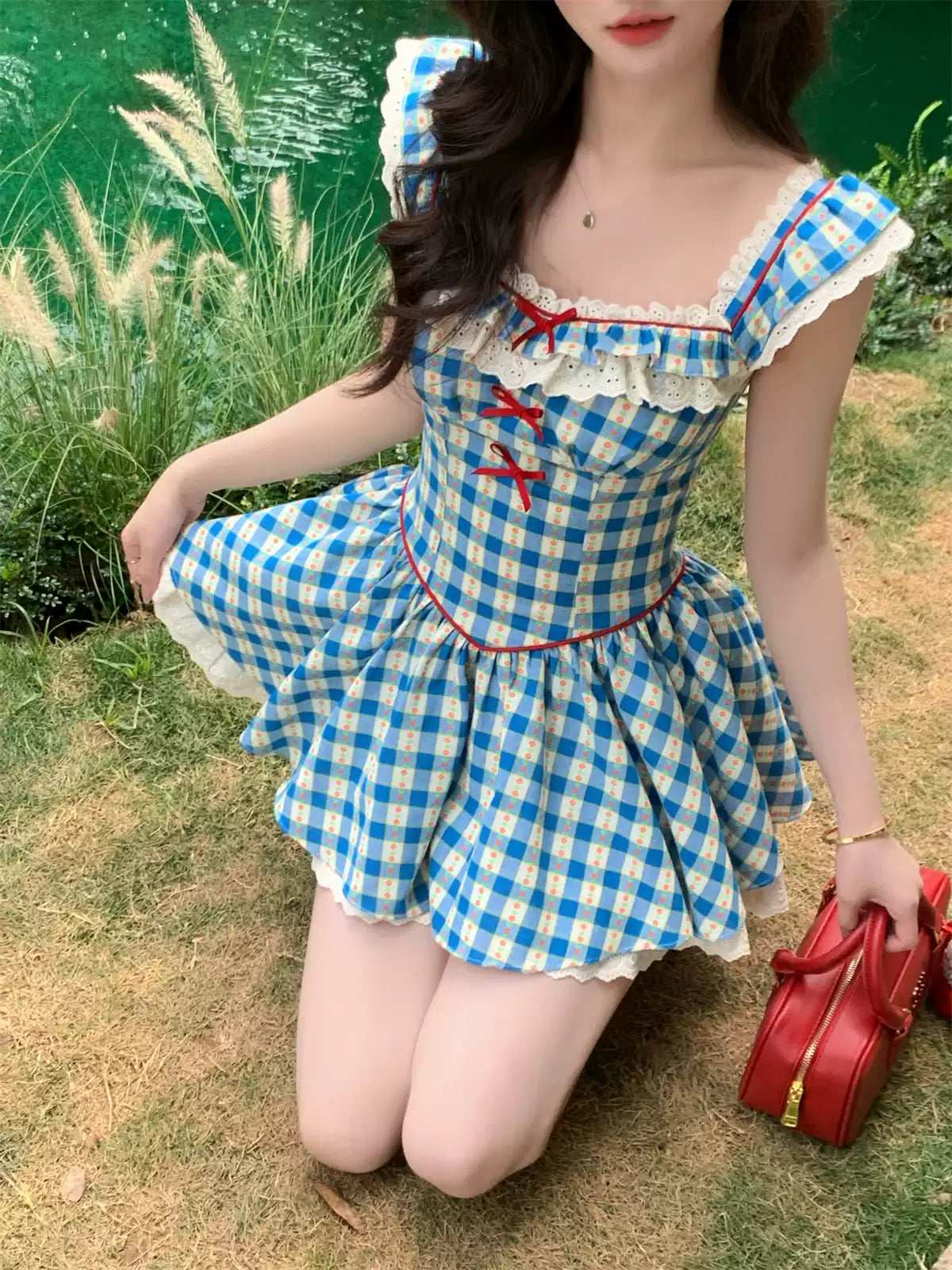 Acacia Cupid Arrival Blue Plaid Dress Sugarplum Store Acacia Cupid Arrival Blue Plaid Dress Sugarplum Store