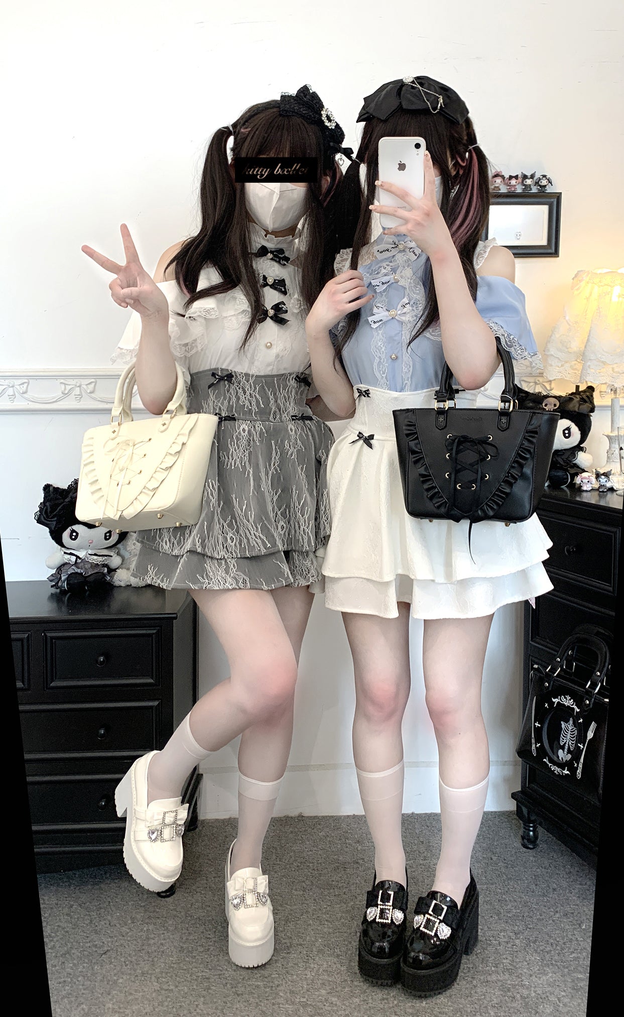 Kitten Bullet Dream Core Girl Blouse Top - Sugarplum Store