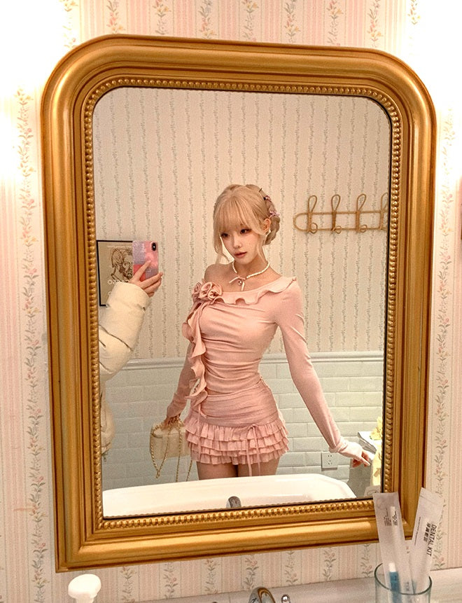 Lucia Dreamy Muse Rose Pink Top & Skirt Two Piece Set - Sugarplum Store