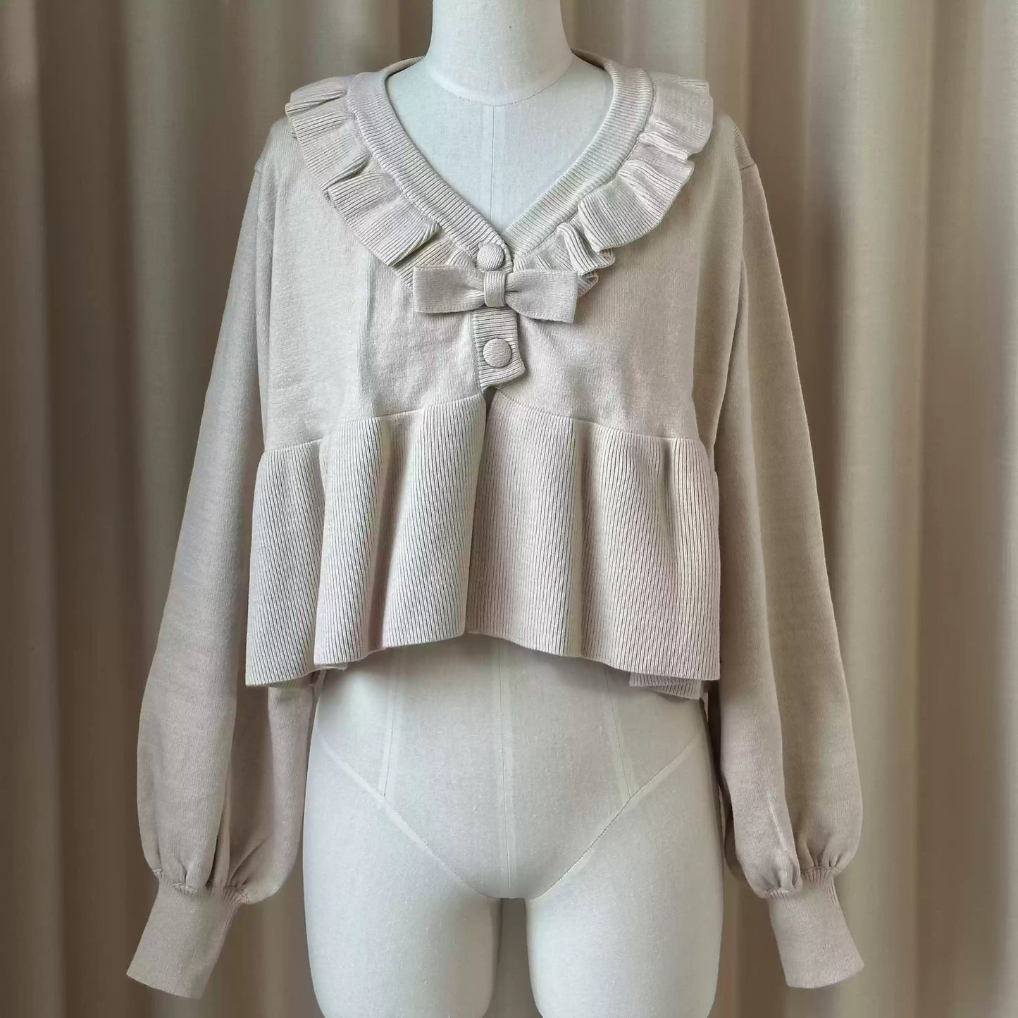 Mist Lolita Sweet V Neck Cardigan Jacket - Sugarplum Store