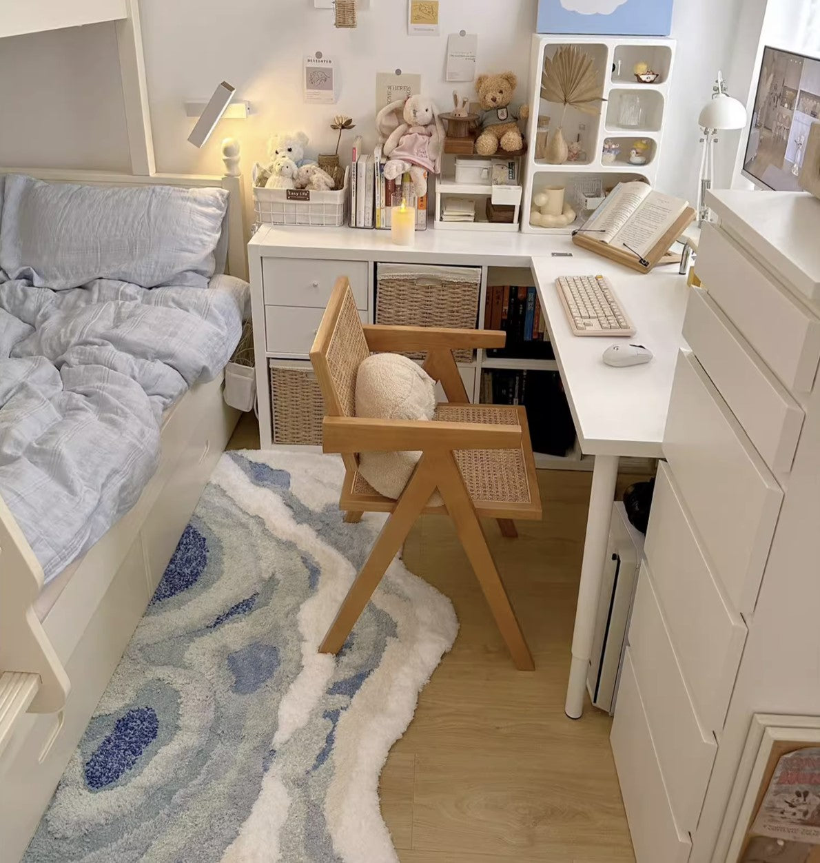 Walking in the Oceans Blue Ocean Water Nature Soft Mat Moss Rugs Carpets Decor - Sugarplum Store