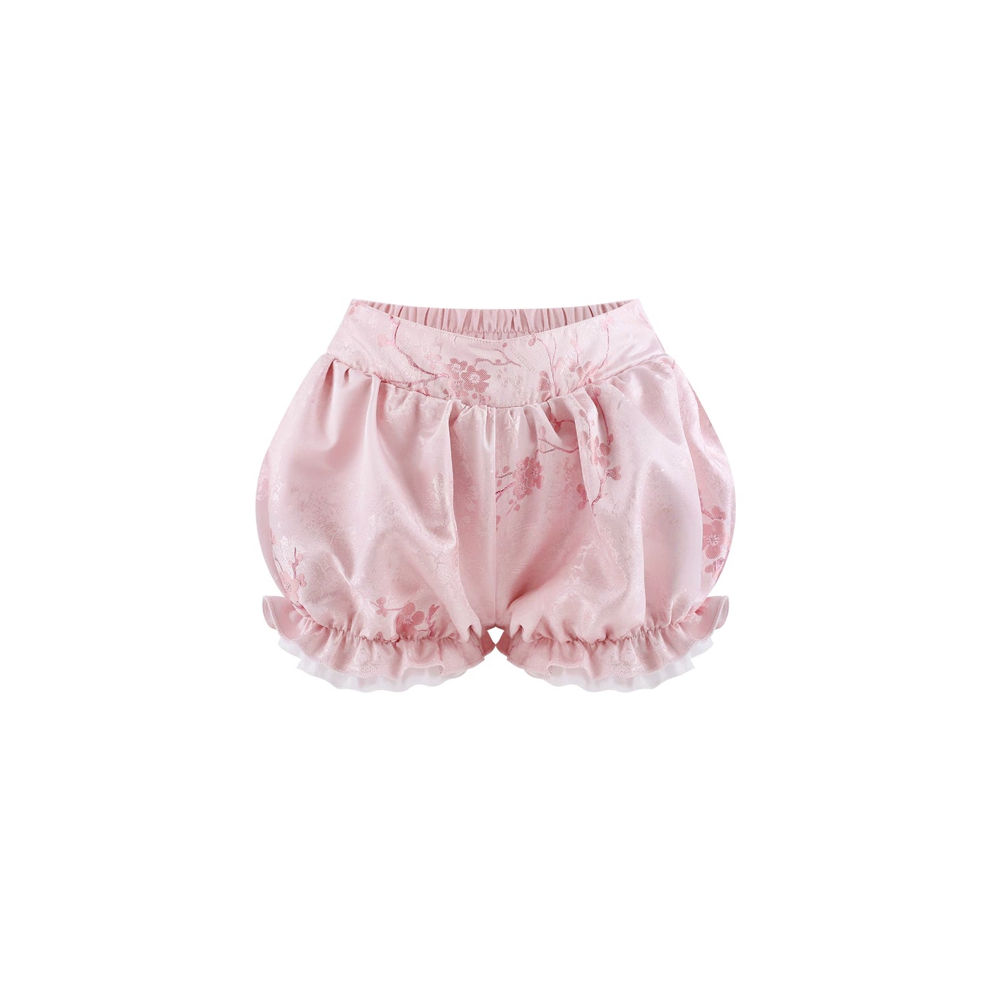 Serendipity Thousand Gold Full Bloom Pink Dress Shorts Two Piece Set