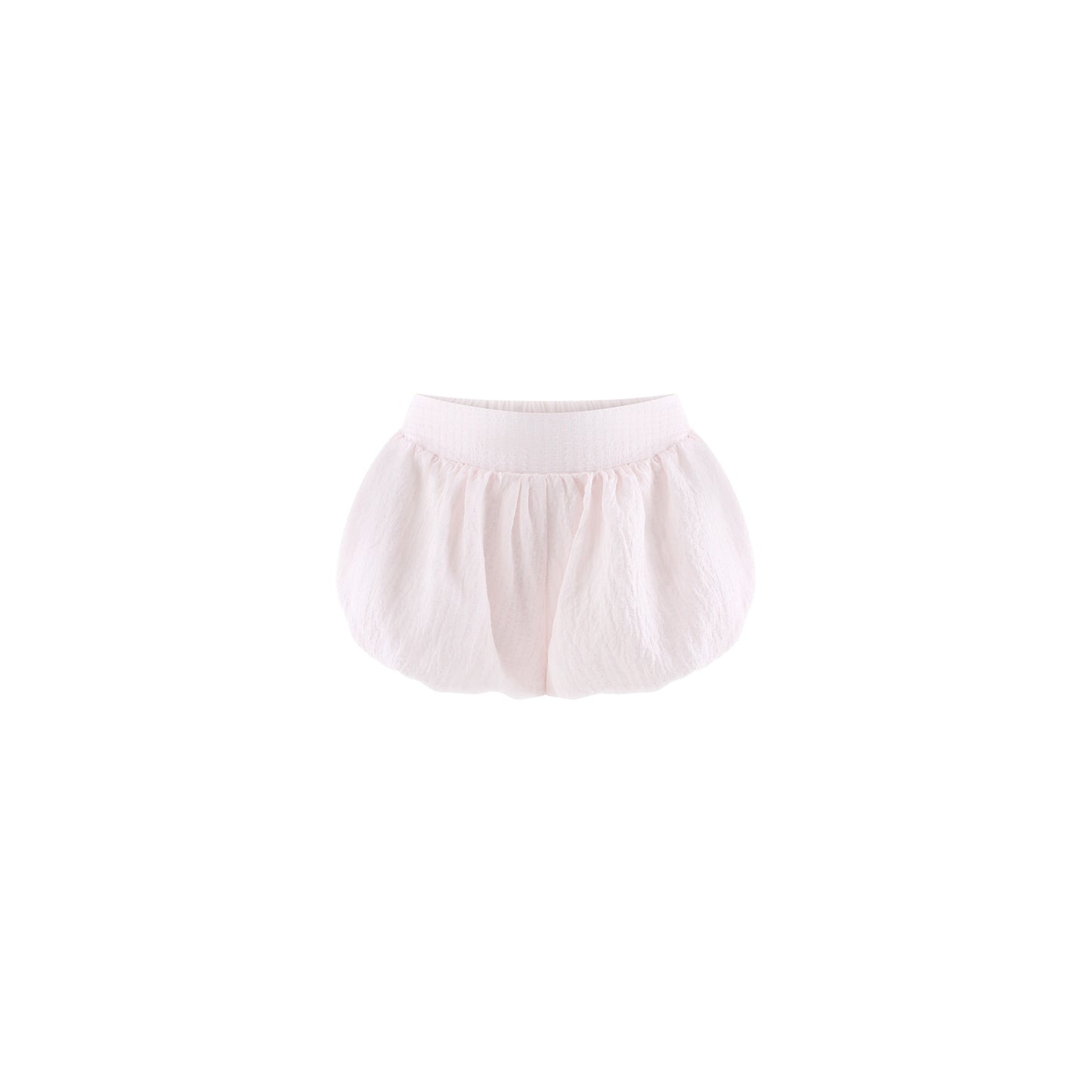 Light pink shorts on a white background