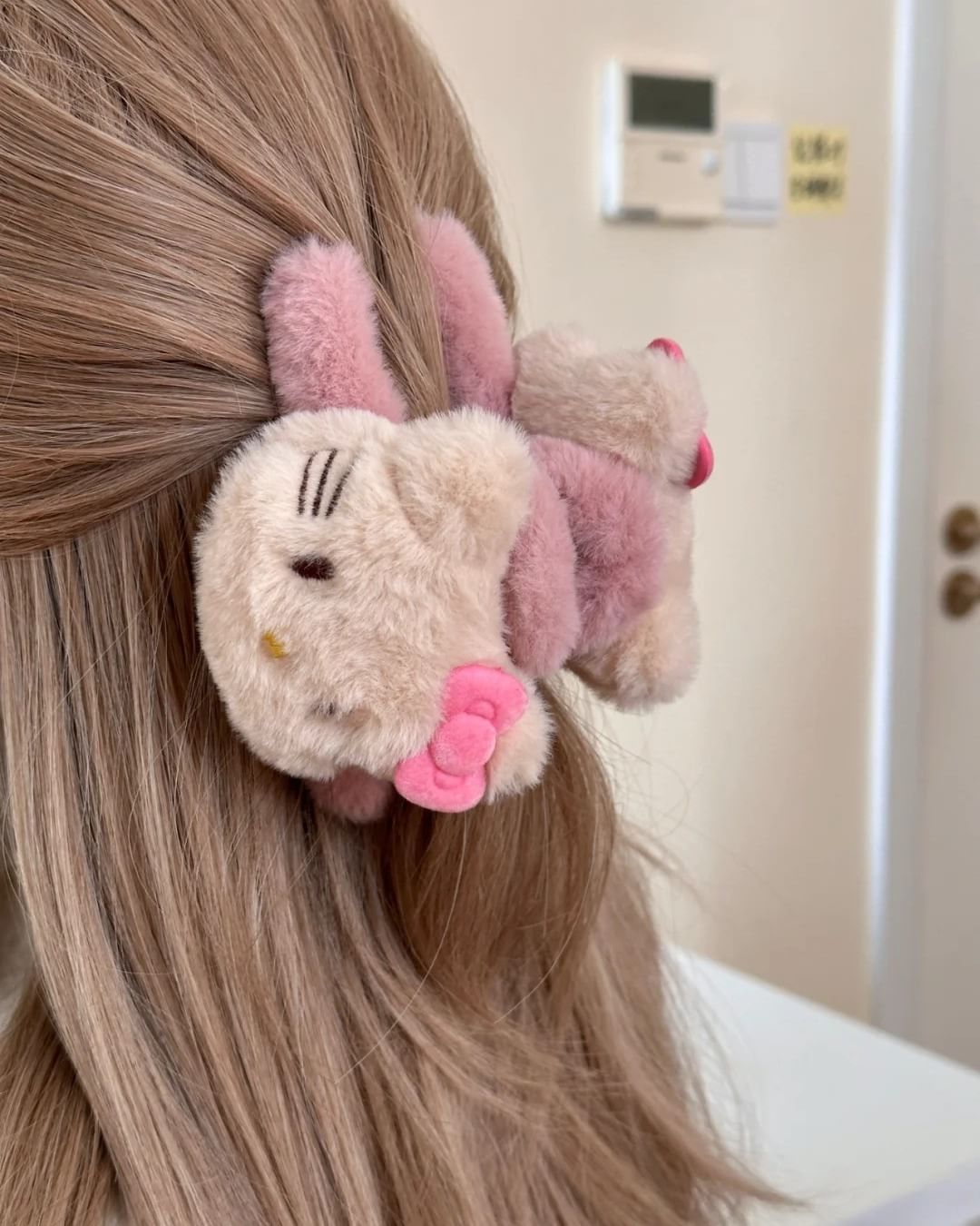 Sweet Plush Kitty Cartoon Pink Hair Claws Hair Clips Hair Accessories - Sugarplum Store