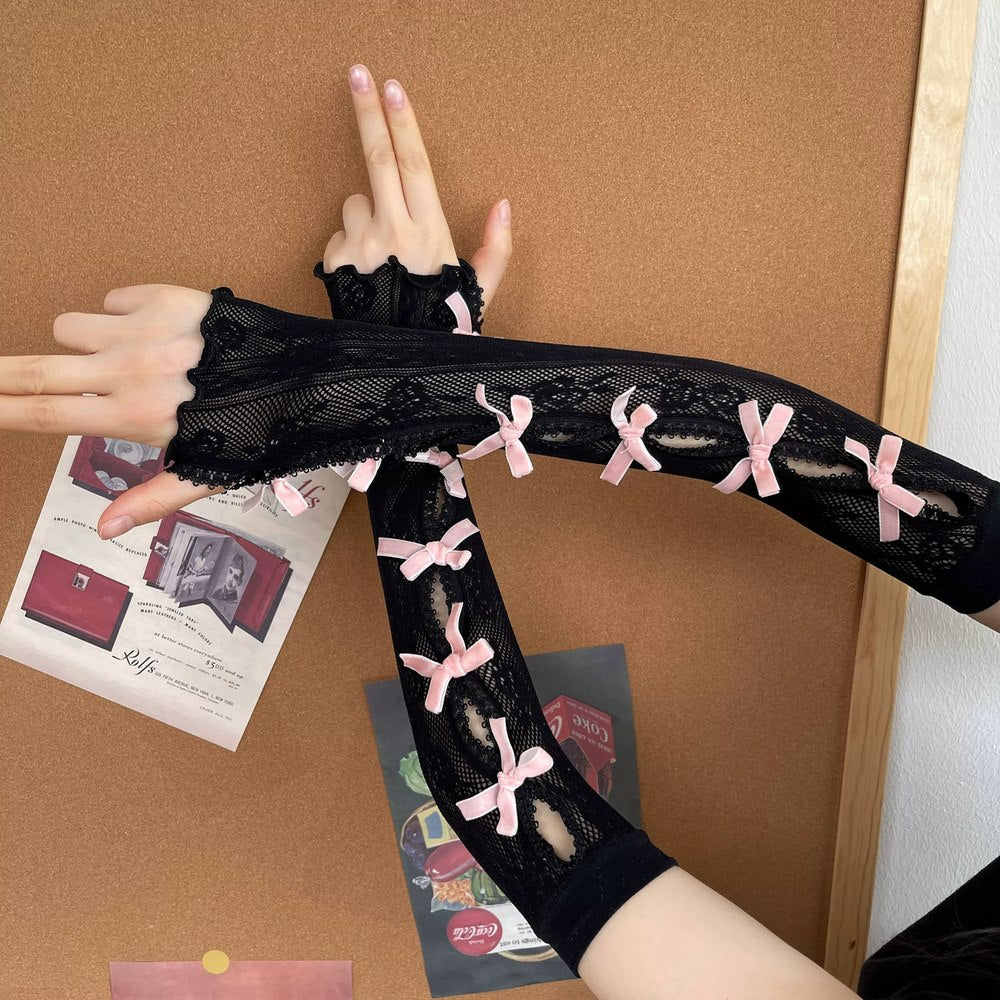 Sunny Millennium Y2K Lace Arm Warmers – Sugarplum Store