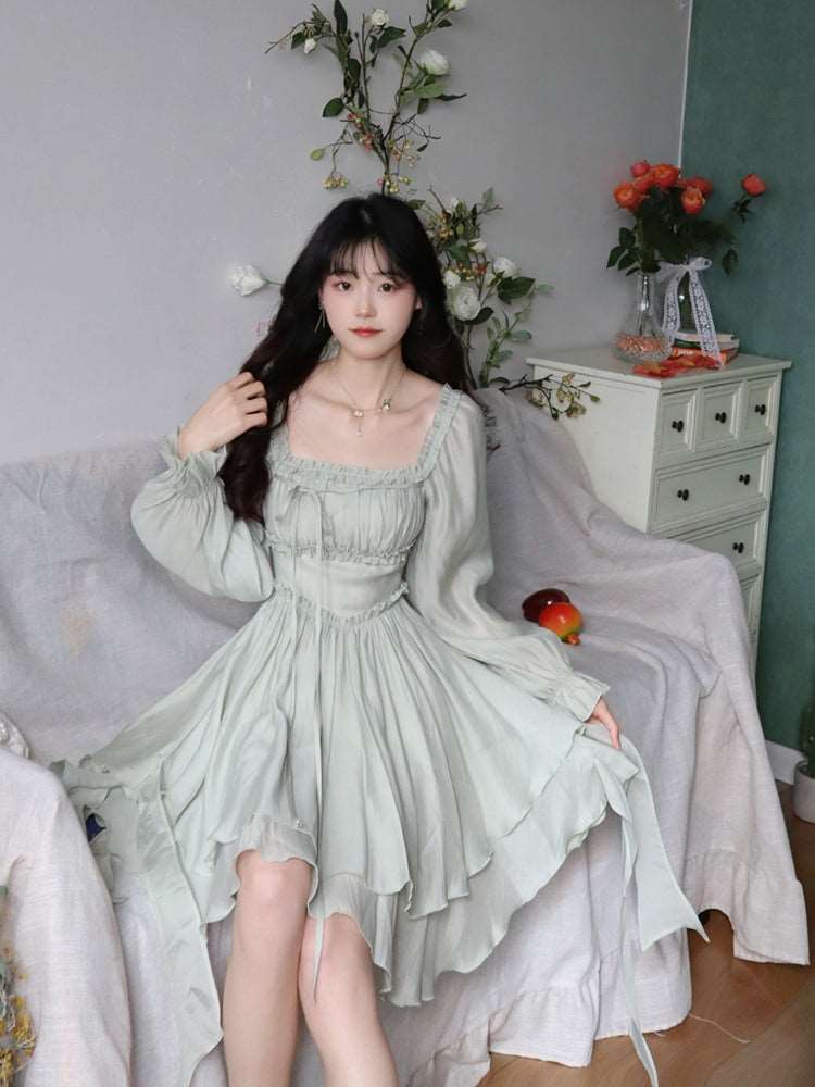 Blue Angel Elf Fairy Layered Green Tulle Short Dress Sugarplum Store Blue Angel Elf Fairy Layered Green Tulle Short Dress Sugarplum Store