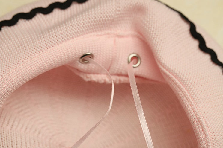 Doll Bow Summer Plaid Beret Hat - Sugarplum Store