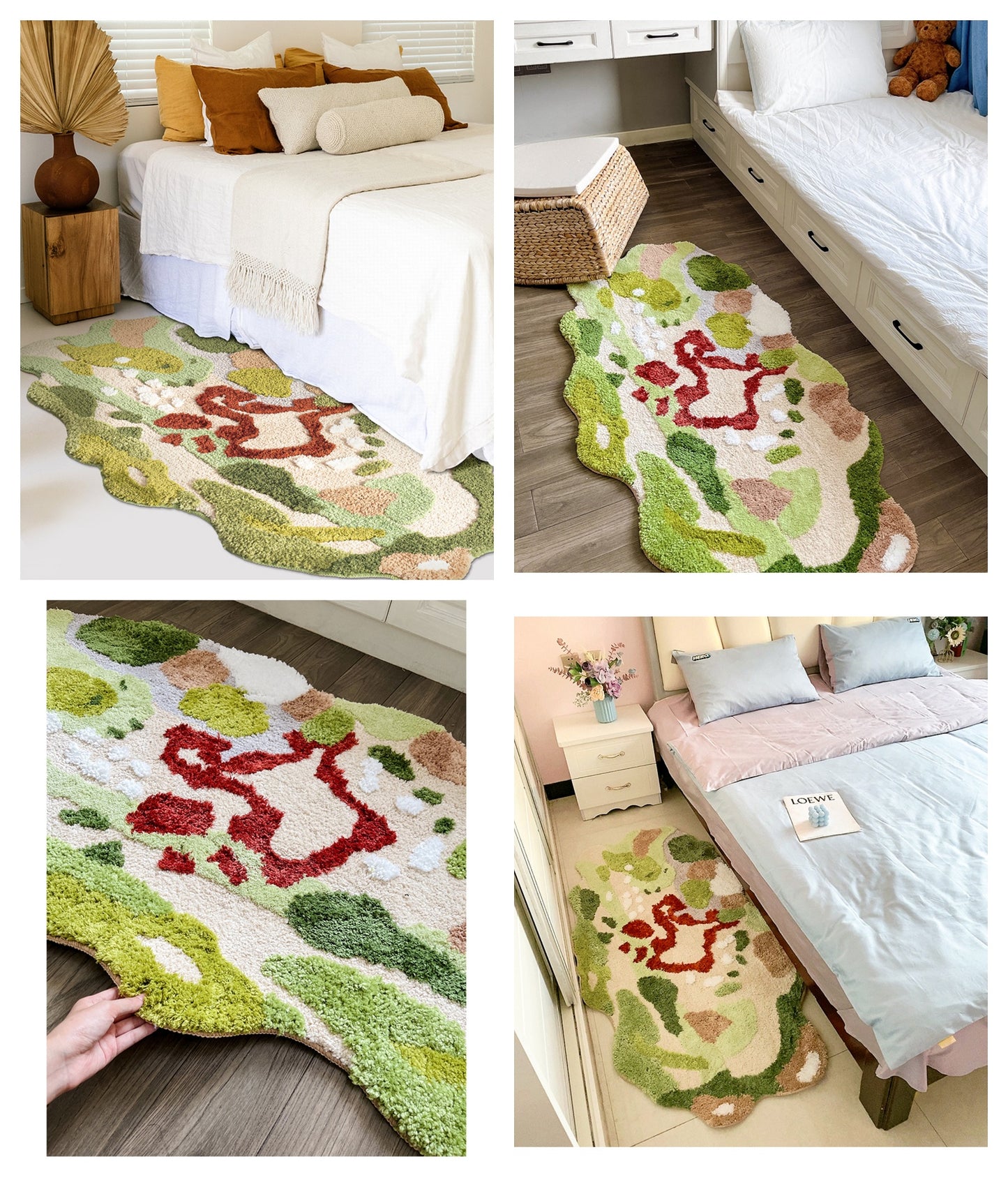 Forest Home Dream Garden Nature Plant Soft Mat Moss Rugs Carpets Decor - Sugarplum Store