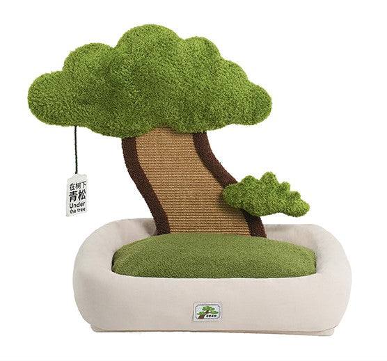 Under the Tree Peaceful Bonsai Decor Cats Dogs Pets Beds House Scratching Post - Sugarplum Store