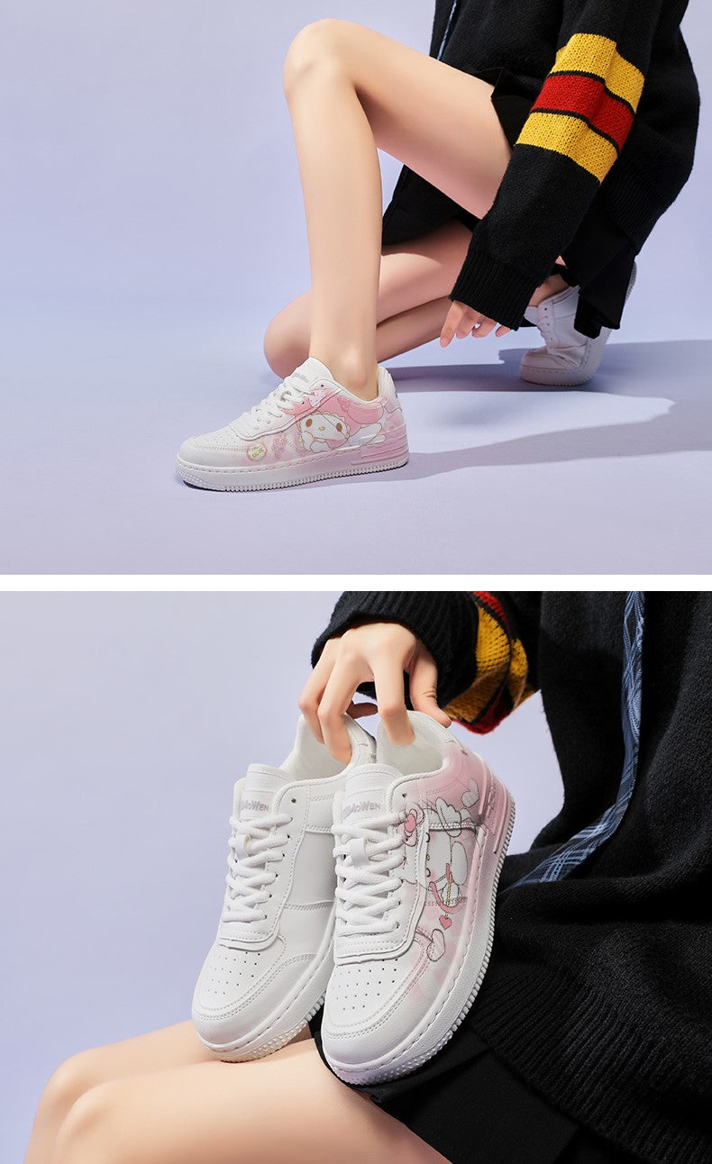 Bubbles Cinnamon Melody Purple Devil Pompom Pastel Sneakers - Sugarplum Store