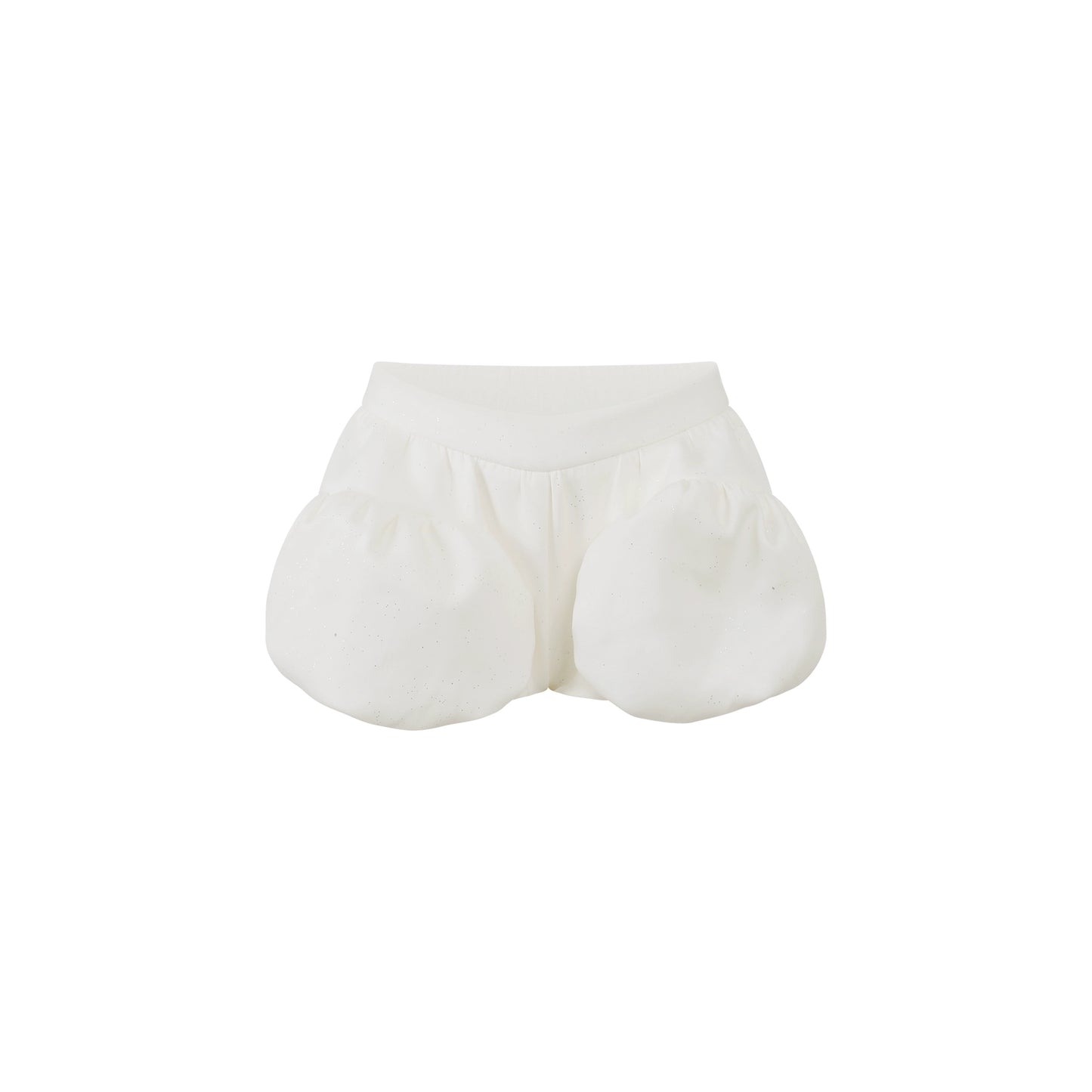 White shorts on a white background
