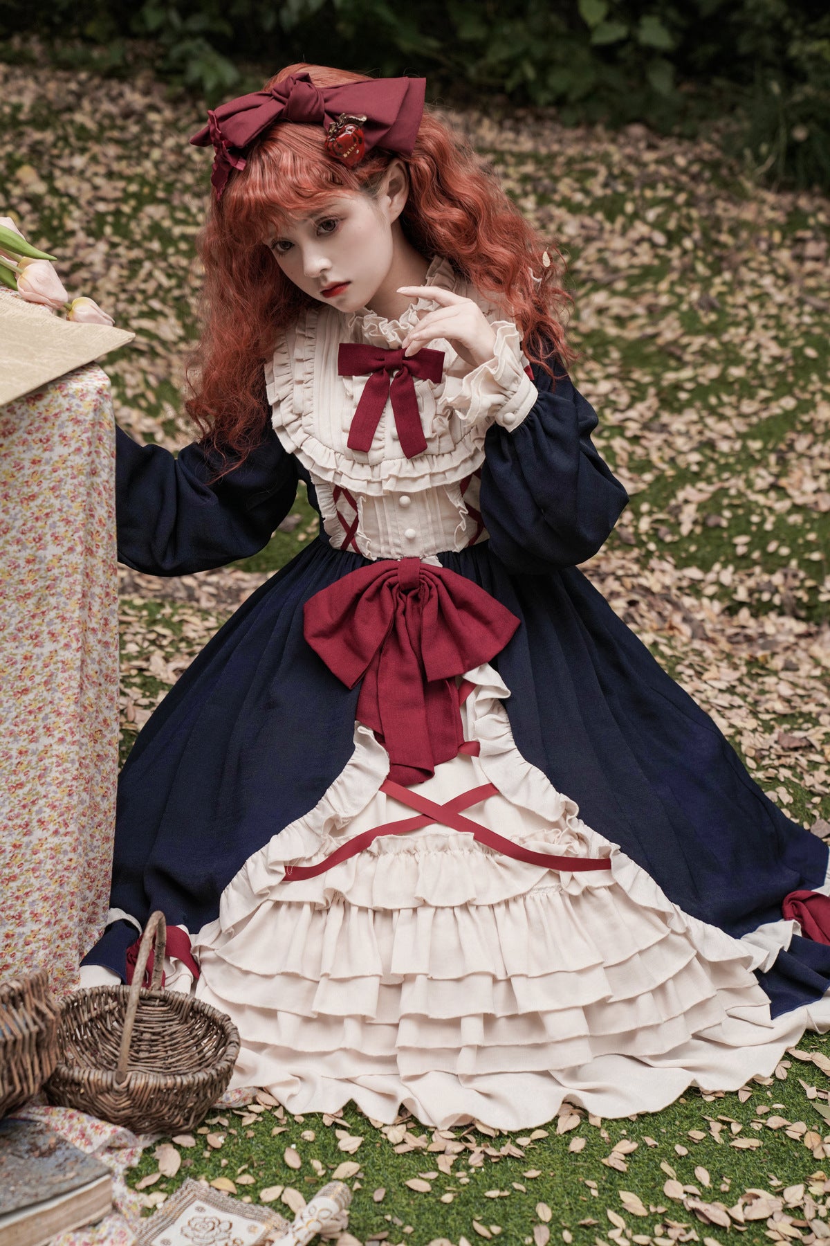Gothic Elegant Fae Princess Black Red Pink White Ribbon Dress Sugarplum Store Gothic Elegant Fae Princess Black Red Pink White Ribbon Dress Sugarplum Store