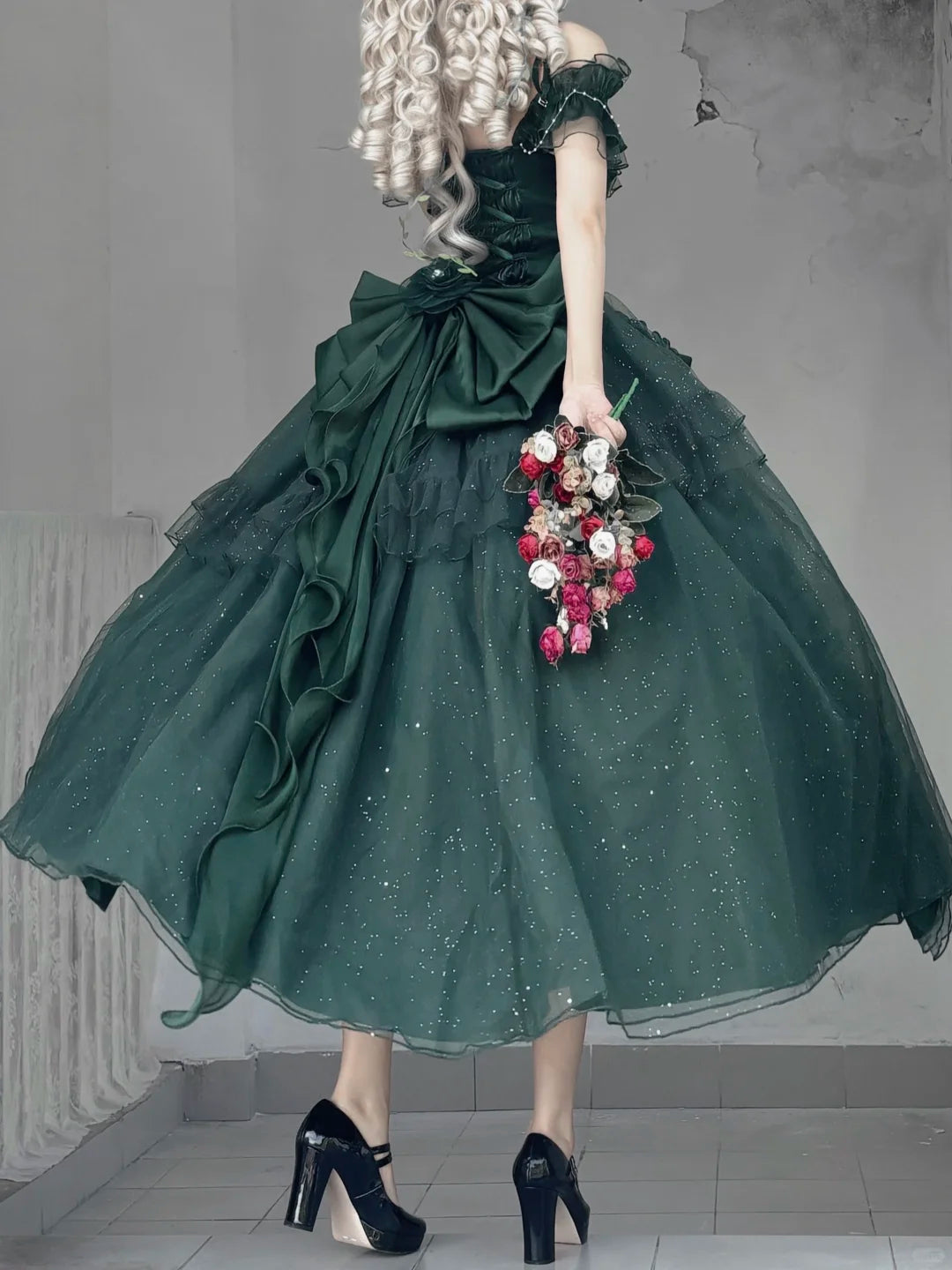galaxy prom dress Meow Fruit Brilliant Galaxy Princess Elegant Prom Dress – Sugarplum Store
