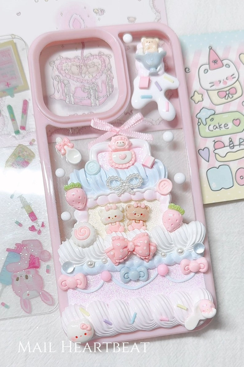 Mail Heartbeat Yummy Kitty Cat Handmade Phone iPhone Case - Sugarplum Store