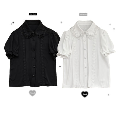 Kitten Bullet Heart Desire Blouse Top