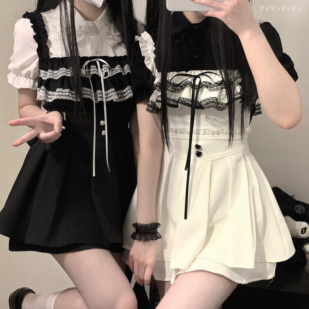 Kitten Bullet Heart Desire Blouse Top