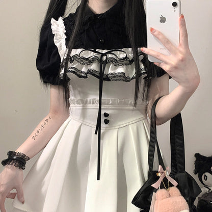 Kitten Bullet Heart Desire Blouse Top