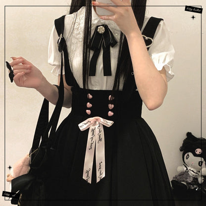 Kitten Bullet Heart Desire Blouse Top