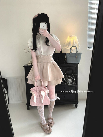 Kitten Bullet Love Fragrance Black Pink Skirt