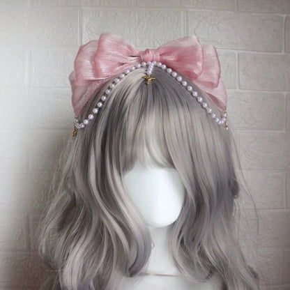 Little Key Organza Pearl Lolita Hairband
