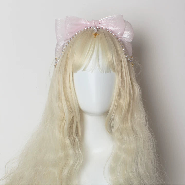 Little Key Organza Pearl Lolita Hairband
