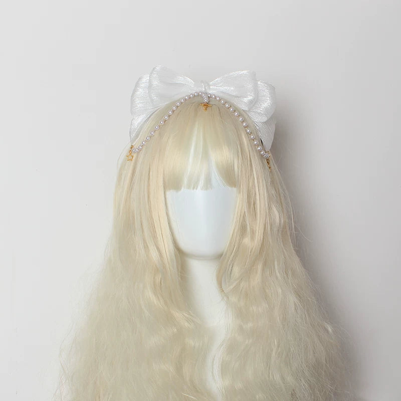 Little Key Organza Pearl Lolita Hairband