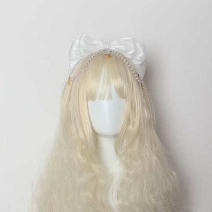Little Key Organza Pearl Lolita Hairband