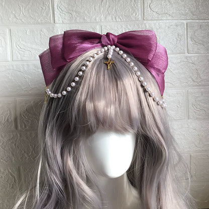 Little Key Organza Pearl Lolita Hairband