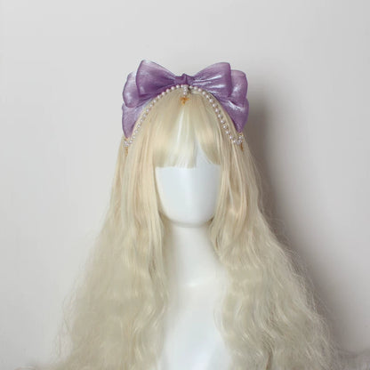 Little Key Organza Pearl Lolita Hairband