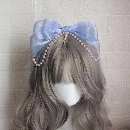 Little Key Organza Pearl Lolita Hairband