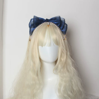 Little Key Organza Pearl Lolita Hairband