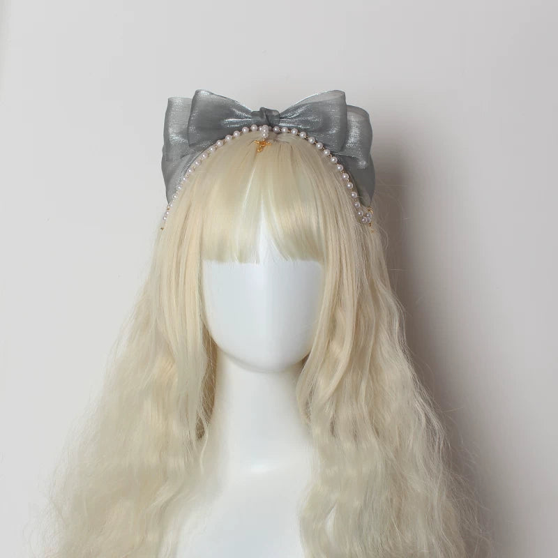 Little Key Organza Pearl Lolita Hairband