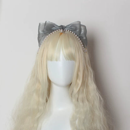 Little Key Organza Pearl Lolita Hairband
