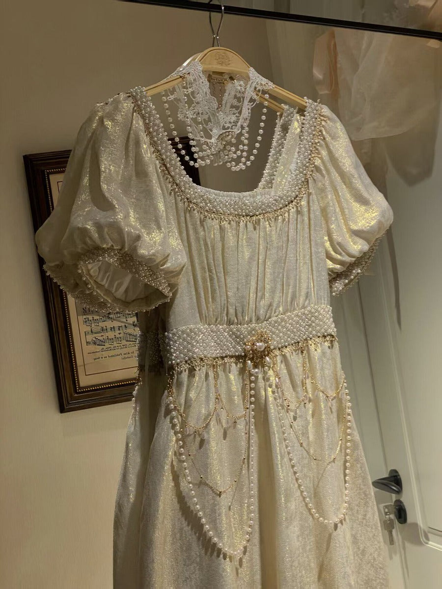 Moonlight Amber Fairy Court Regency Dress – Sugarplum Store