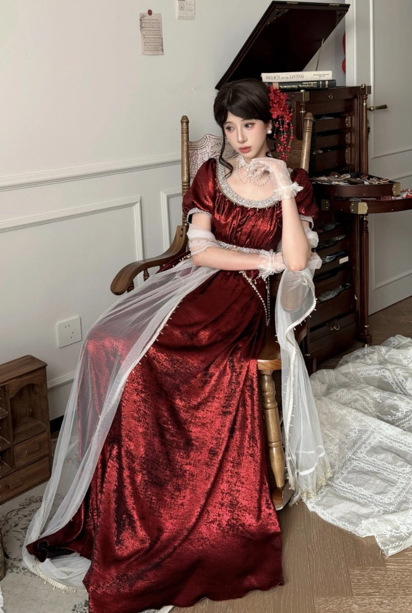 Moonlight Amber Fairy Court Regency Dress – Sugarplum Store
