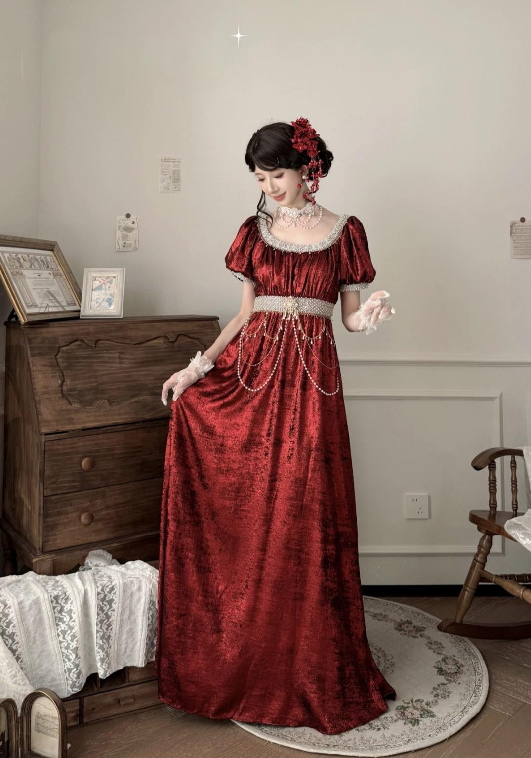 Moonlight Amber Fairy Court Regency Dress – Sugarplum Store