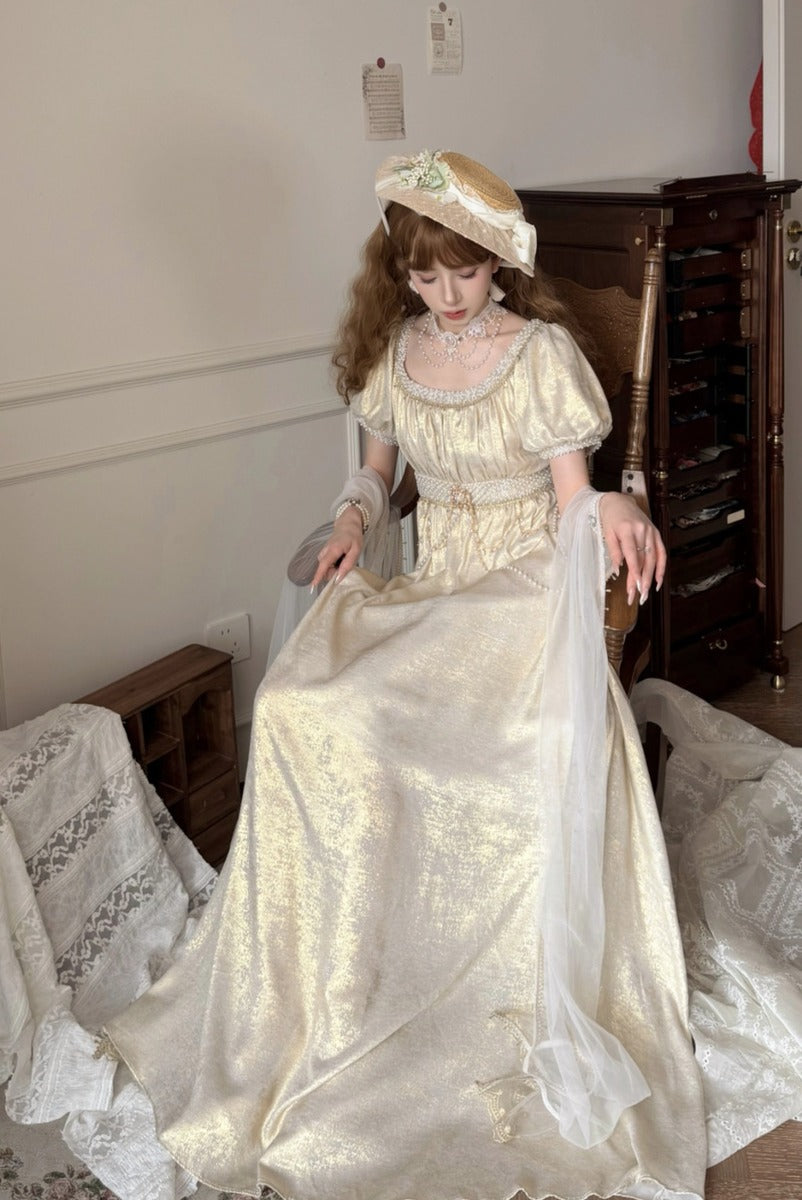 Moonlight Amber Fairy Court Regency Dress – Sugarplum Store