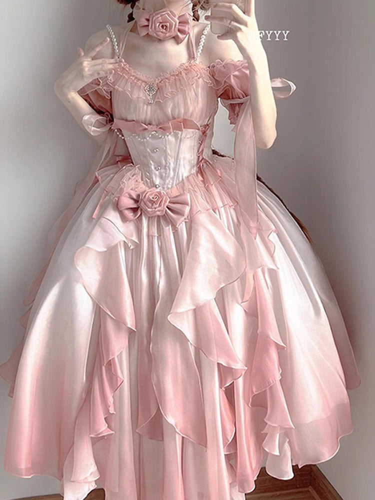 dreamy princess dress Luxury Feathers Princess Ball Gown Cream Evening Dress SS732